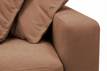 Valencia Extra Djup 5-sits Soffa med avtagbar och tvättbar klädsel - Rostbrun - Möbler - Soffa