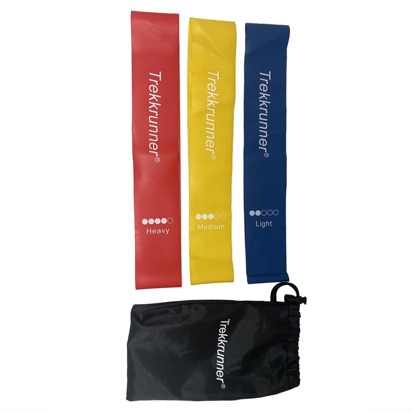 Träningsband - 3-pack med olika motstånd