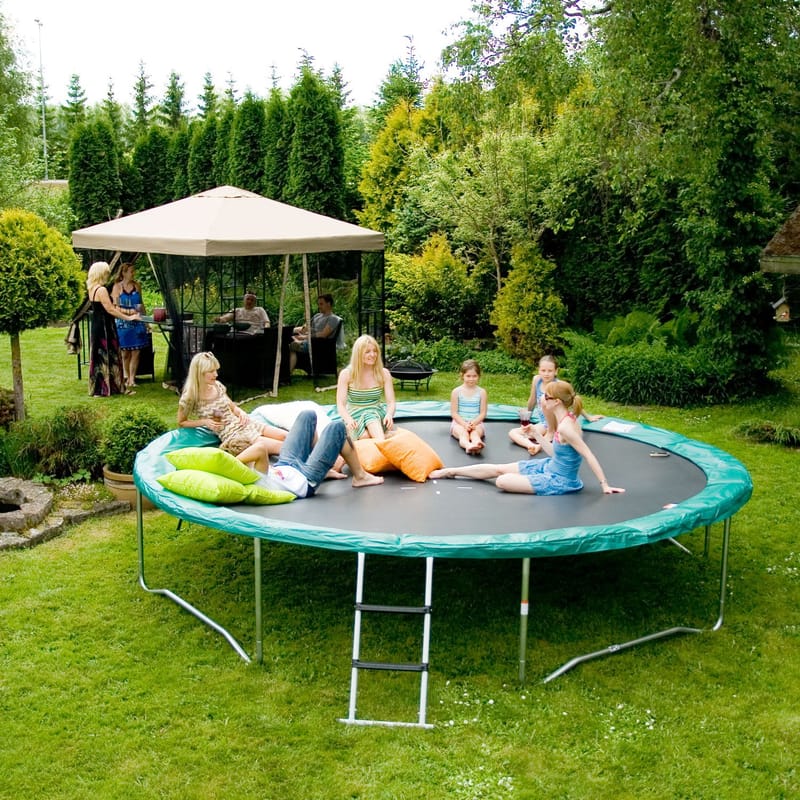 Trampolinstege 98x52 cm - Grå - Sport & fritid - Lek & sport - Lekredskap & utelek