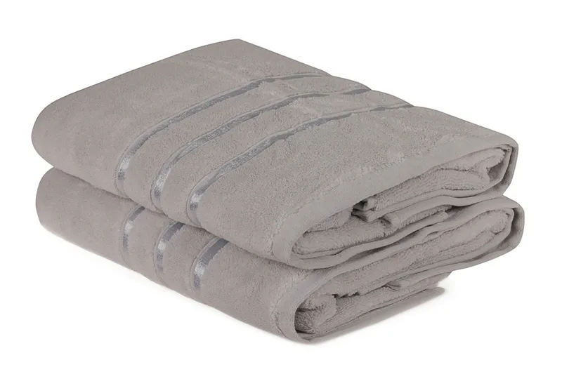 Ashburton Badhandduk 2-pack, Ljusgrå