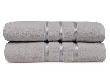 Ashburton Badhandduk 2-pack - Ljusgrå - Textil & mattor - Badrumstextilier - Badlakan & badhandduk
