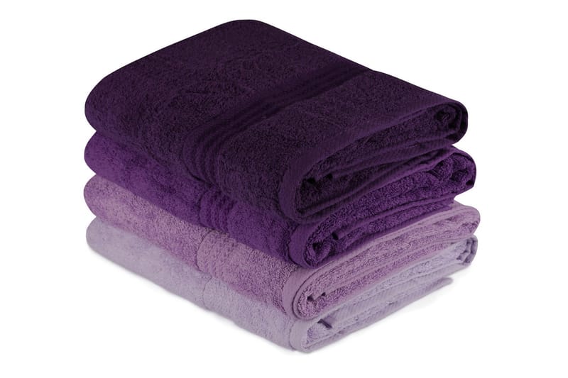 Hobby Badhandduk 70x140 cm 4-pack - Lila - Textil & mattor - Badrumstextilier - Badlakan & badhandduk