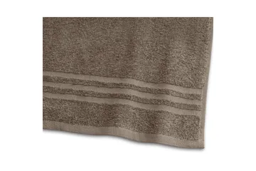 Duschhandduk Basic Frotté 65 x 130 cm - Brun - Textil & mattor - Badrumstextilier - Handduk