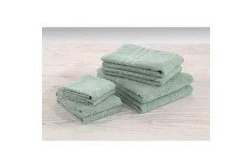 Duschhandduk Basic Frotté 65 x 130 cm - Grön - Textil & mattor - Badrumstextilier - Handduk