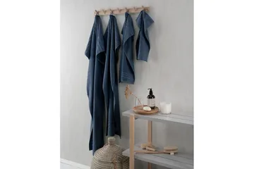 Duschhandduk Basic Frotté 65 x 130 cm - Marinblå - Textil & mattor - Badrumstextilier - Handduk