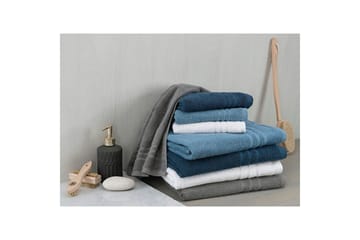 Duschhandduk Basic Frotté 65 x 130 cm - Marinblå - Textil & mattor - Badrumstextilier - Handduk