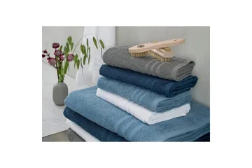 Duschhandduk Basic Frotté 65 x 130 cm - Marinblå - Textil & mattor - Badrumstextilier - Handduk