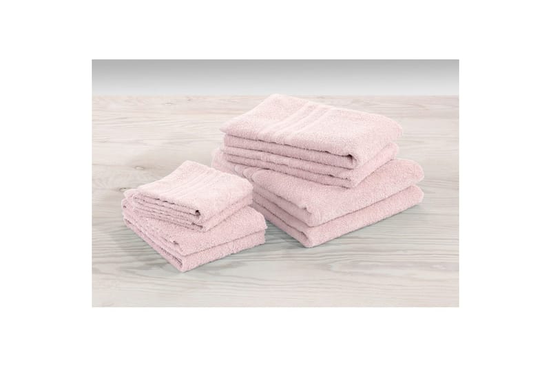 Duschhandduk Basic Frotté 65 x 130 cm - Rosa - Textil & mattor - Badrumstextilier - Handduk