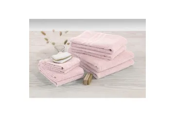 Duschhandduk Basic Frotté 65 x 130 cm - Rosa - Textil & mattor - Badrumstextilier - Handduk