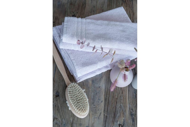 Duschhandduk Basic Frotté 65 x 130 cm - Vit - Textil & mattor - Badrumstextilier - Handduk