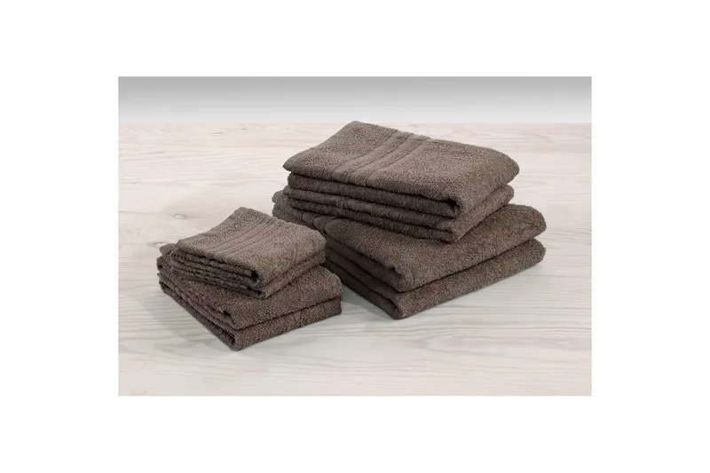 Gästhandduk Basic Frotté - Brun - Textil & mattor - Badrumstextilier - Handduk