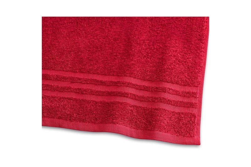 Gästhandduk Basic Frotté - Röd - Textil & mattor - Badrumstextilier - Handduk