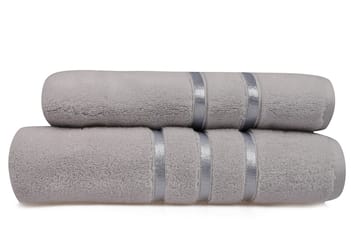 Ashburton Handduk 2-pack - Ljusgrå - Textil & mattor - Badrumstextilier - Handduk