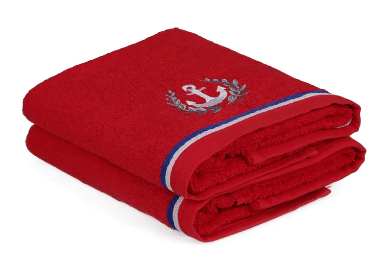 Ashburton Handduk 2-pack, Röd