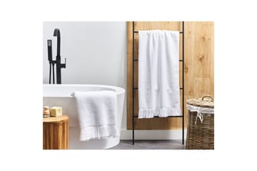 Handduk Atiu set om 2 Vit - Vit - Textil & mattor - Badrumstextilier - Badlakan & badhandduk