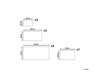 Handduk Atiu set om 9 Blå - Blå - Textil & mattor - Badrumstextilier - Handduk