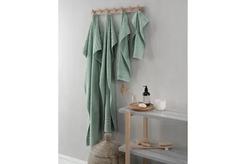 Handduk Basic Frotté - Grön - Textil & mattor - Badrumstextilier - Handduk
