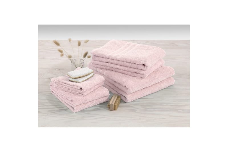 Handduk Basic Frotté - Rosa - Textil & mattor - Badrumstextilier - Handduk