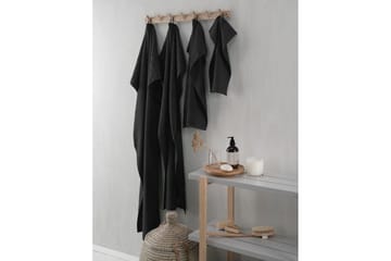 Handduk Basic Frotté - Svart - Textil & mattor - Badrumstextilier - Handduk