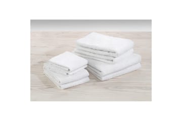 Handduk Basic Frotté - Vit - Textil & mattor - Badrumstextilier - Handduk