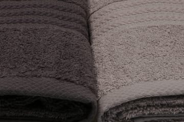 Hobby Handduk 50x90 cm 4-pack - Vit/Grå/Mörkgrå/Svart - Textil & mattor - Badrumstextilier - Handduk