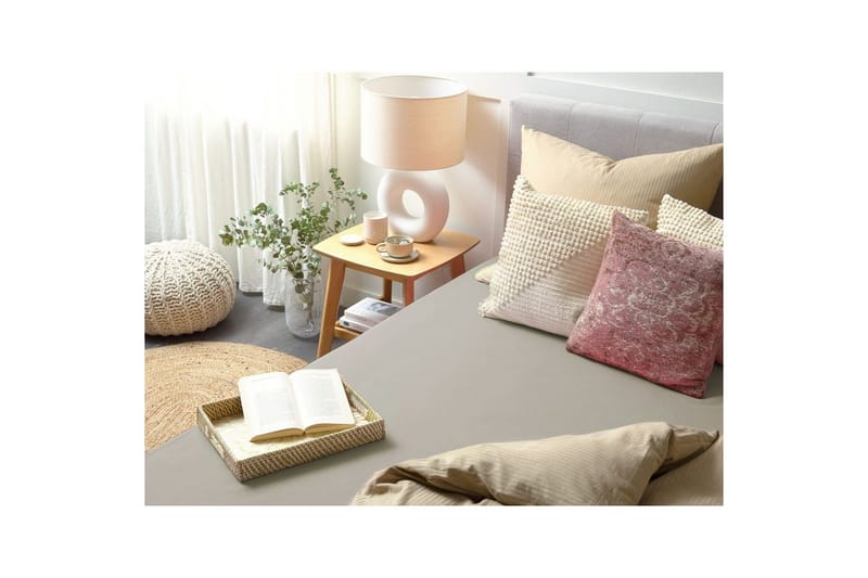 Dra-på-lakan Janbu Taupe, 90x200 cm - Taupe, 90x200 cm - Textil & mattor - Barntextilier - Barnsängkläder - Spjälsäng sängkläder - Lakan spjälsäng