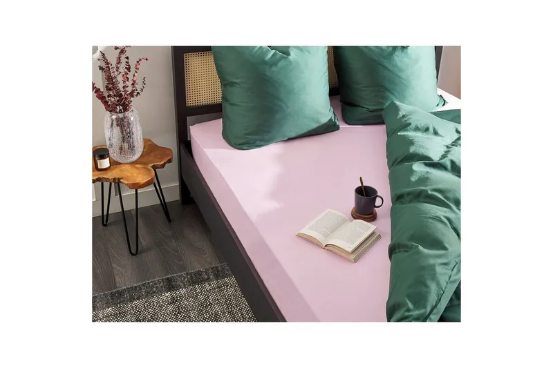 Dra-på-lakan Janbu Pastellrosa, 90x200 cm - Pastellrosa, 90x200 cm - Textil & mattor - Sängkläder - Lakan - Dra på lakan
