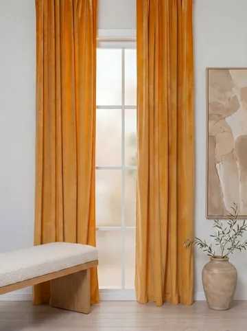 Gardin Elsa 140x250 cm - Yellow - Textil & mattor - Gardiner - Gardinlängder - Veckbandslängd