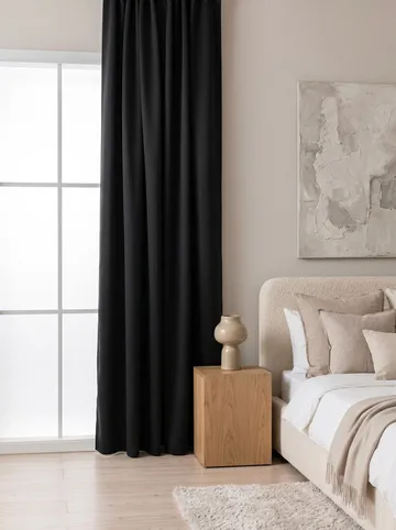 Mörkläggningsgardin Klara 140x250 cm - Svart - Textil & mattor - Gardiner - Mörkläggningsgardiner