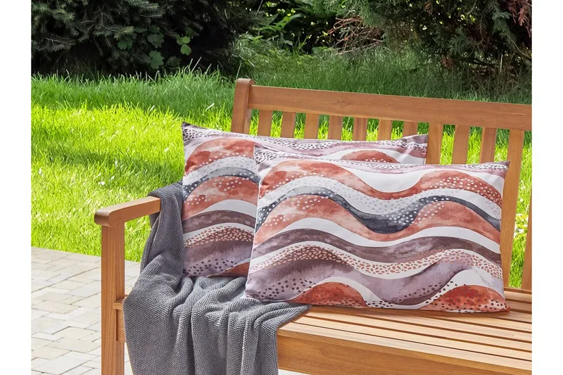 Cannole Utomhuskudde 42x60 cm - Brun/Vit/Svart - Textil & mattor - Filtar, kuddar & plädar - Utekudde