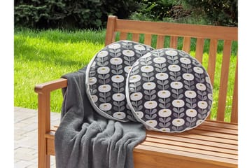 Corsano Utomhuskudde 40 cm Rund - Grå/Vit - Textil & mattor - Filtar, kuddar & plädar - Utekudde