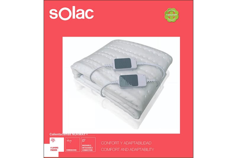 Värmemadrass Solac Norway+ 120W - Textil & mattor - Filtar, kuddar & plädar - Filtar & plädar - Värmefilt