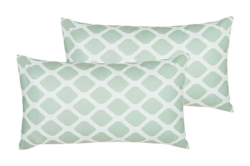 Flojen Utomhuskudde 42x60 cm - Grön/Vit - Textil & mattor - Filtar, kuddar & plädar - Utekudde