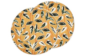 Macerata Utomhuskudde 40 cm Rund - Gul/Grön/Vit - Textil & mattor - Filtar, kuddar & plädar - Utekudde