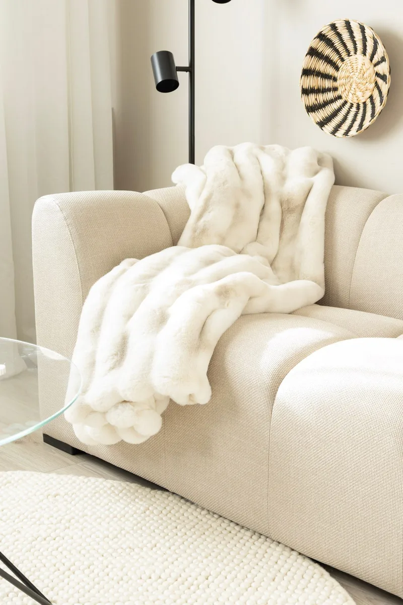 Pläd Åre 130x170 cm - Beige - Textil & mattor - Filtar, kuddar & plädar - Filtar & plädar