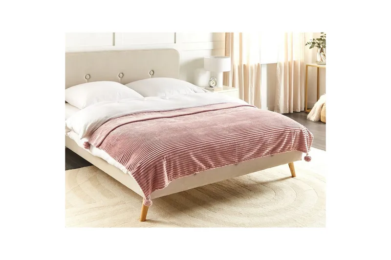 Pläd Kaweri Rosa - Rosa - Textil & mattor - Filtar, kuddar & plädar - Filtar & plädar
