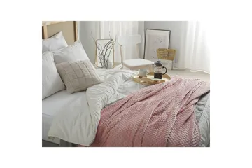 Pläd Samur Rosa, 150x200 cm - Rosa, 150x200 cm - Textil & mattor - Filtar, kuddar & plädar - Filtar & plädar