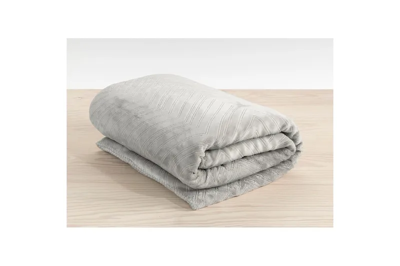 Pläd Sherpa 130 x 170 cm - Grå - Textil & mattor - Filtar, kuddar & plädar - Filtar & plädar