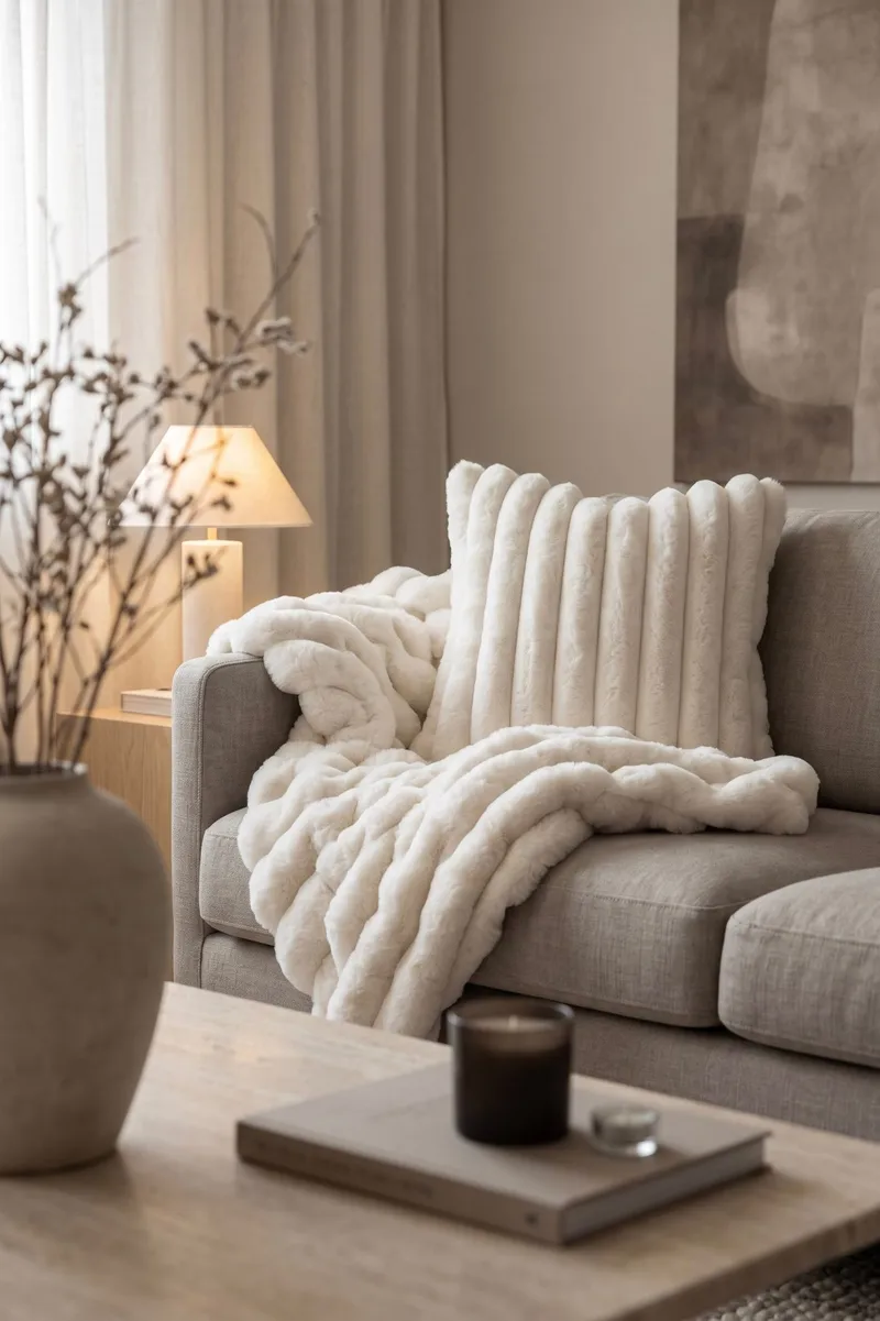 Pläd Soho 150x220 cm - Crème - Textil & mattor - Filtar, kuddar & plädar - Filtar & plädar