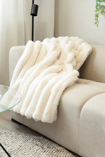 Pläd Soho 150x220 cm - Crème - Textil & mattor - Filtar, kuddar & plädar - Filtar & plädar