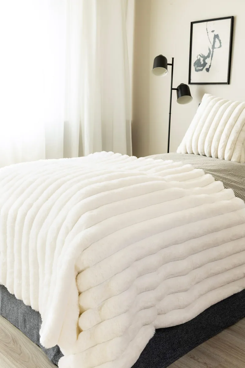 Pläd Soho 150x220 cm - Crème - Textil & mattor - Filtar, kuddar & plädar - Filtar & plädar