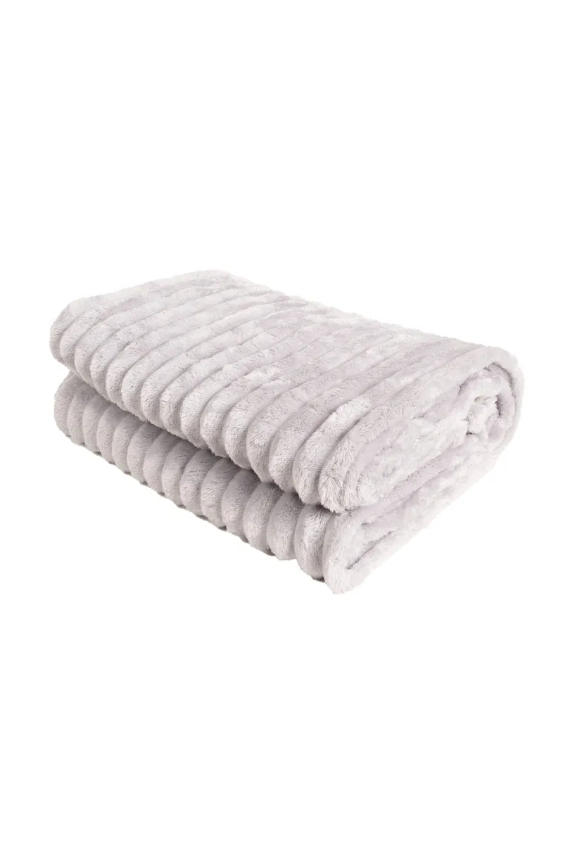 Pläd Stripe 130x170 cm - Silver - Textil & mattor - Filtar, kuddar & plädar - Filtar & plädar