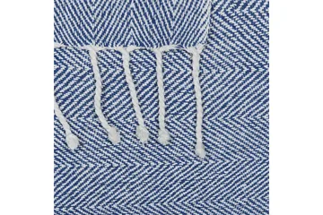 Pläd Tilmi Blå/Vit - Blå/Vit - Textil & mattor - Filtar, kuddar & plädar - Filtar & plädar