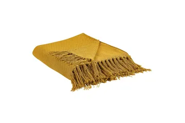 Pläd Yarsa Gul - Gul - Textil & mattor - Filtar, kuddar & plädar - Filtar & plädar