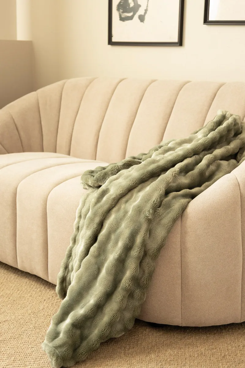 Pläd Pom Pom 150x220 cm - Grön - Textil & mattor - Filtar, kuddar & plädar - Filtar & plädar