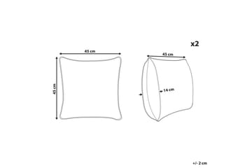 Prydnadskuddar Bacopa set om 2 - Textil & mattor - Filtar, kuddar & plädar - Utekudde