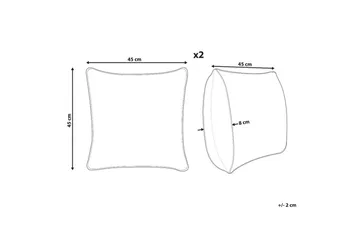 Prydnadskuddar Scirpus set om 2 - Textil & mattor - Filtar, kuddar & plädar - Utekudde