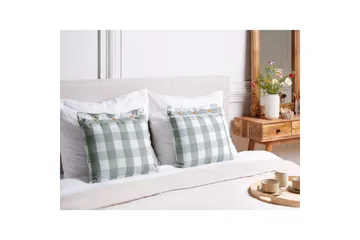 Prydnadskuddar Tamnine set om 2 Mintgrön/Vit, Fyrkantig - Mintgrön/Vit, Fyrkantig - Textil & mattor - Filtar, kuddar & plädar - Prydnadskudde & kuddfodral