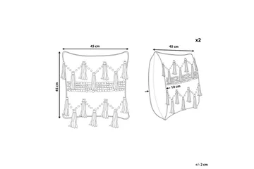 Prydnadskuddar Thondi set om 2 - Textil & mattor - Filtar, kuddar & plädar - Prydnadskudde & kuddfodral