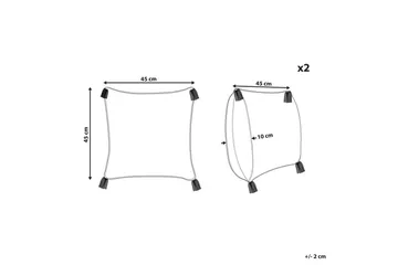 Prydnadskuddar Tilia set om 2 - Textil & mattor - Filtar, kuddar & plädar - Prydnadskudde & kuddfodral